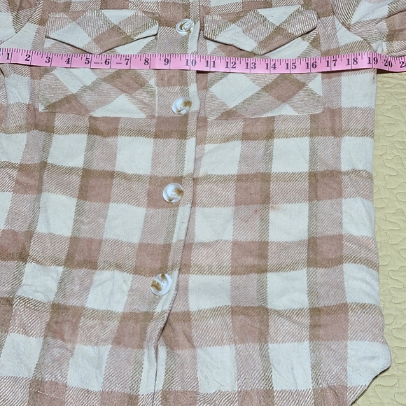Ellison flannel plaid shacket lightweight jacket size S - Picture 9 of 9